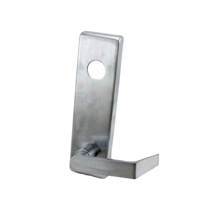 Falcon 510L26D Dane Lever Exit Device Trim with Key Locks or Unlocks Satin Chrome Finish