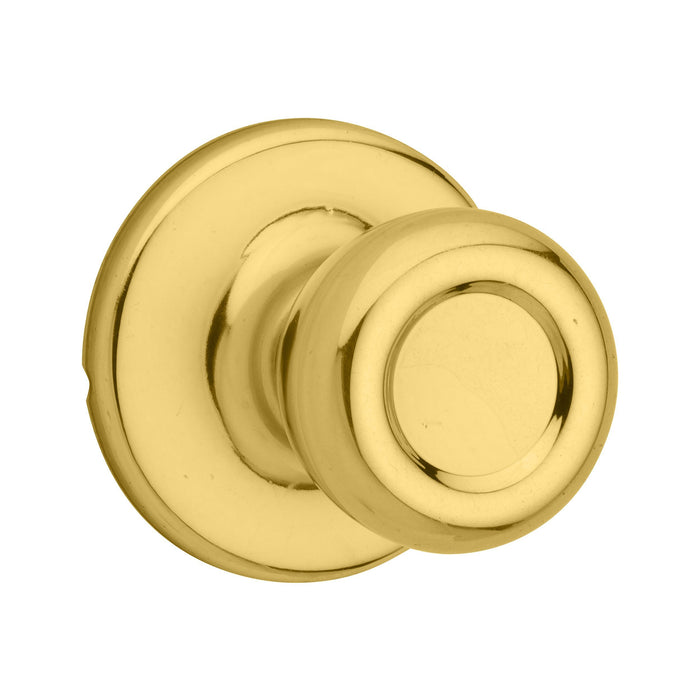 Kwikset 604T-3 Tylo Knob Signature Series Interior Single Cylinder Handleset Trim Bright Brass Finish