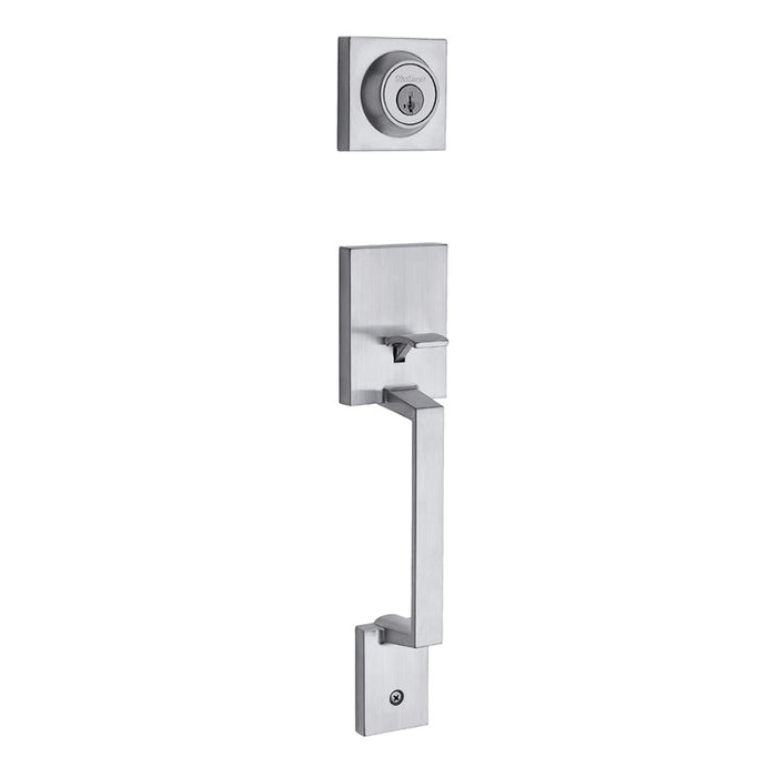 Kwikset 687AMDLIP-26DS Amador Single Cylinder Exterior Handleset with Smart Key with RCAL Latch and RCS Strike Satin Chrome Finish