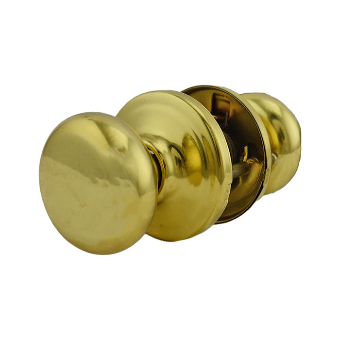 Kwikset 720H-3V1 Hancock Knob Passage Door Lock with New Chassis with 6AL Latch and RCS Strike Bright Brass Finish