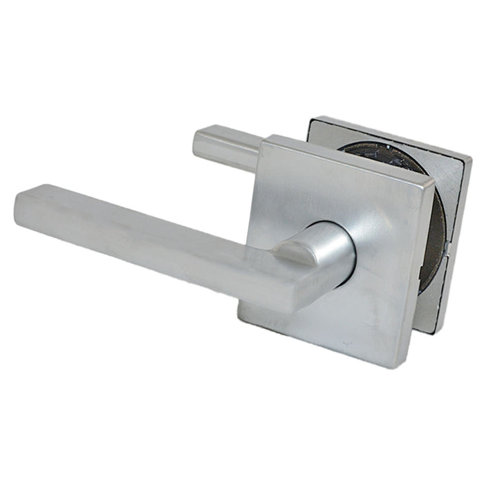 Kwikset 720HFLSQT-26D Halifax Lever with Square Rose Passage Door Lock with 6AL Latch and RCS Strike Satin Chrome Finish