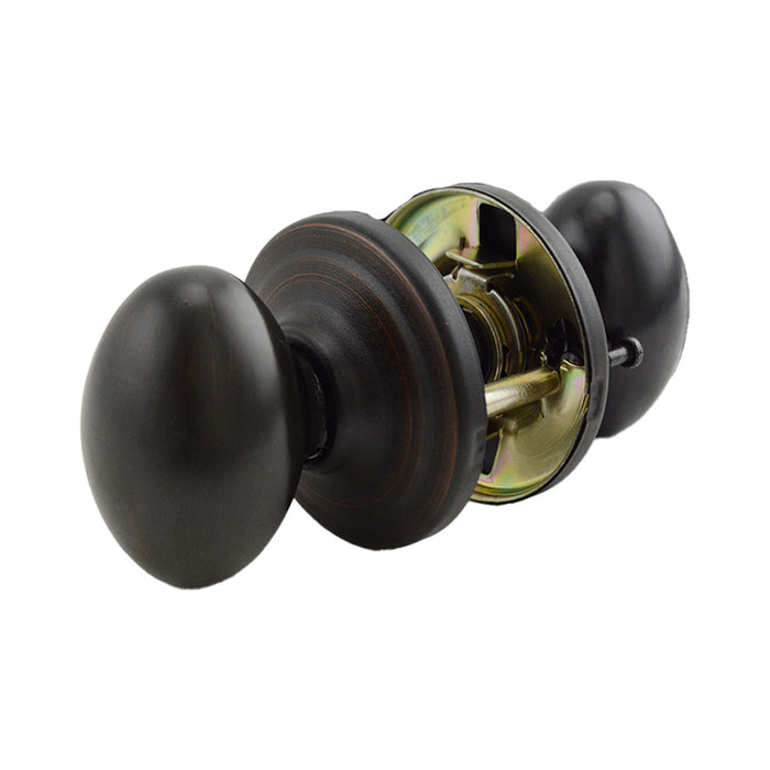 Kwikset 720L-11PV1 Laurel Knob Passage Door Lock with New Chassis with 6AL Latch and RCS Strike Venetian Bronze Finish