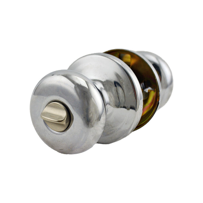 Kwikset 730H-26V1 Hancock Knob Privacy Door Lock with New Chassis with 6AL Latch and RCS Strike Bright Chrome Finish