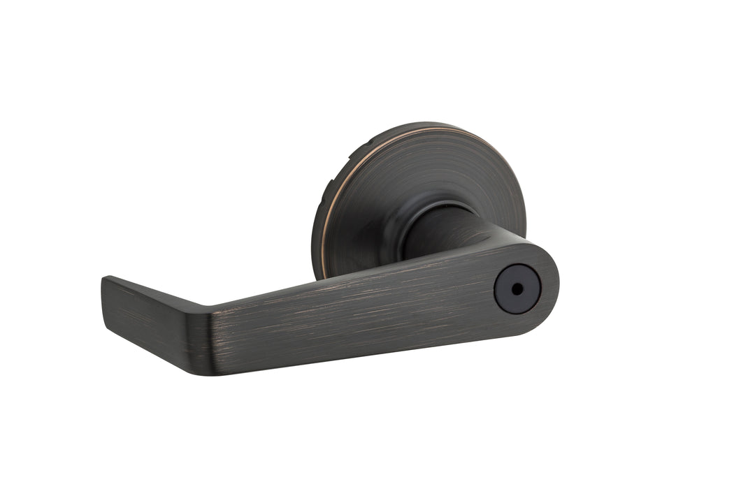 Kwikset 733KNL-11P Kingston Lever Light Commercial Privacy Door Lock with RCAL Latch and RCS Strike Venetian Bronze Finish