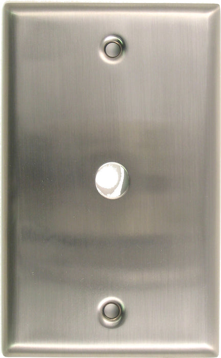 Rusticware 781SN Single Cable Switch Plate Satin Nickel Finish