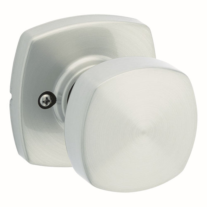 Kwikset 788AYKMDT-15 Arroyo Knob with Midtown Rose Half Dummy Satin Nickel Finish