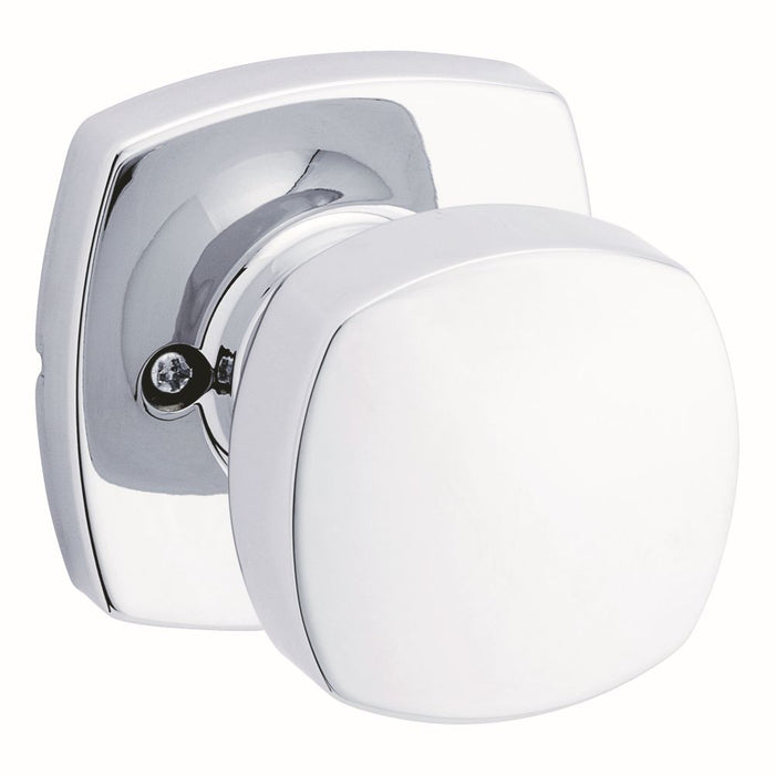 Kwikset 788AYKMDT-26 Arroyo Knob with Midtown Rose Half Dummy Bright Chrome Finish