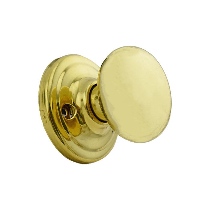 Kwikset 788H-3V1 Hancock Knob Half Dummy with New Chassis Bright Brass Finish