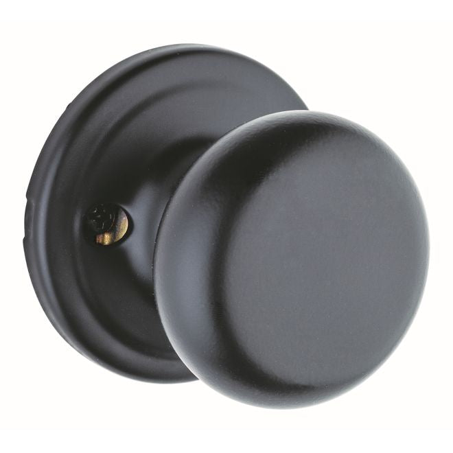 Kwikset 788H-514V1 Hancock Knob Half Dummy with New Chassis Matte Black Finish