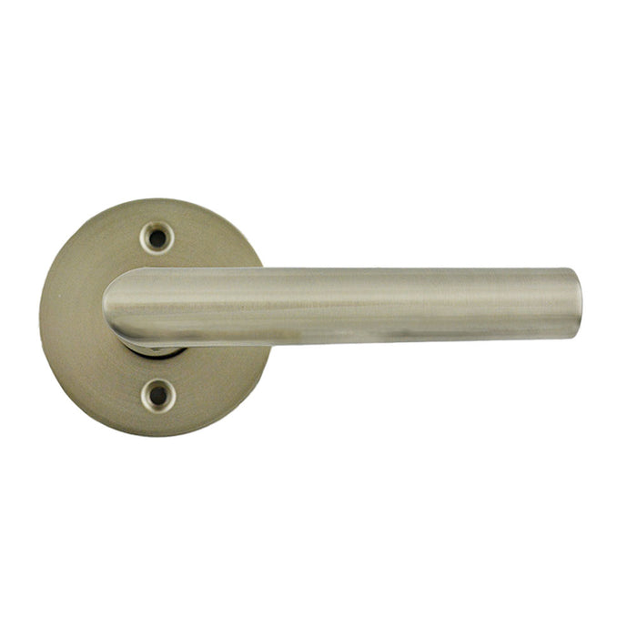 Kwikset 788MILRDT-15 Milan Lever with Round Rose Half Dummy Door Lock Satin Nickel Finish