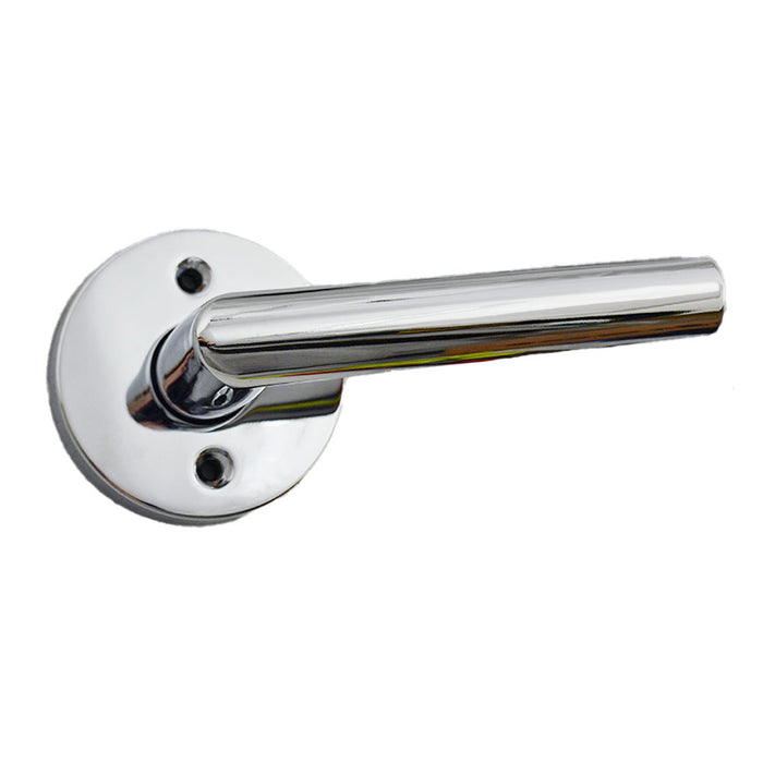 Kwikset 788MILRDT-26 Milan Lever with Round Rose Half Dummy Door Lock Bright Chrome Finish