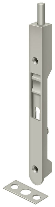 Deltana 7FBR15 7" Flush Bolt; Heavy Duty; Satin Nickel Finish