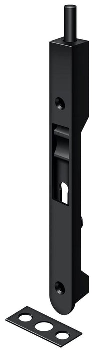 Deltana 7FBR19 7" Flush Bolt; Heavy Duty; Black Finish