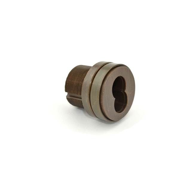 Schlage Commercial 80102613 Small Format Interchangeable Core Mortise Cylinder with Standard Cam; Compression Ring; and 1/4" Blocking Ring Oil Rubbed Bronze Finish