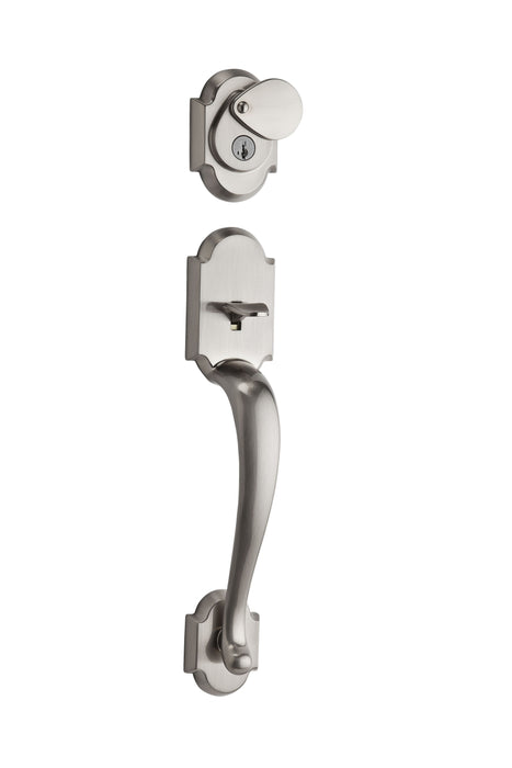 Kwikset 802AUHLIP-15 Austin Lever Dummy Exterior Handleset Satin Nickel Finish