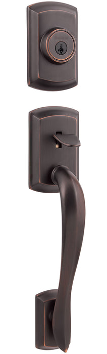 Kwikset 802AVHLIP-11P Avalon Dummy Exterior Handleset Venetian Bronze Finish