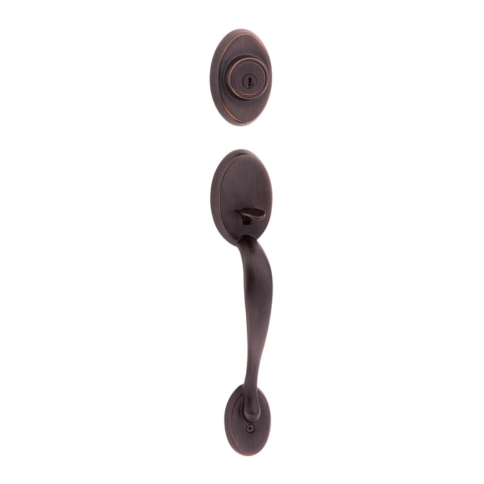 Kwikset 802CELIP-11PV1 Chelsea Dummy Exterior Handleset with New Chassis Venetian Bronze Finish