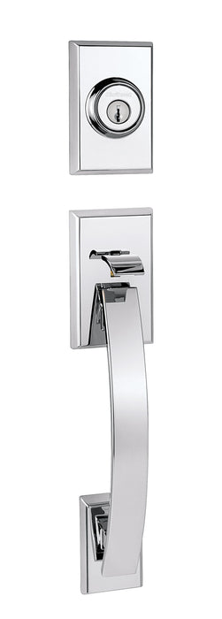 Kwikset 802TVHLIP-26 Tavaris Dummy Exterior Handleset Bright Chrome Finish