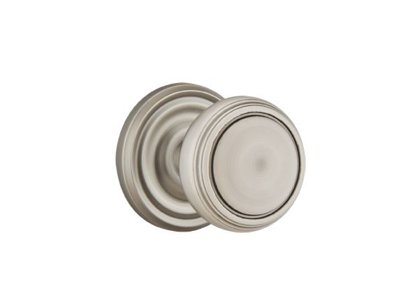 Emtek 8050NWUS15A Norwich Knob Dummy Pair with Regular Rose for 1-1/4" to 2" Door Pewter Finish