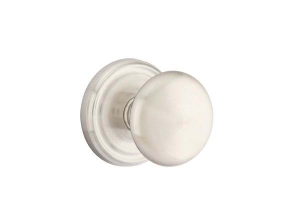 Emtek 8050PUS15 Providence Knob Dummy Pair with Regular Rose for 1-1/4" to 2" Door Satin Nickel Finish