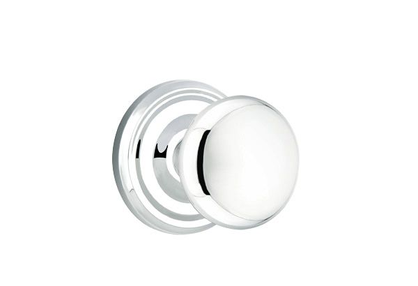 Emtek 8050PUS26 Providence Knob Dummy Pair with Regular Rose for 1-1/4" to 2" Door Polished Chrome Finish