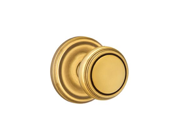 Emtek 8100NWUS7 Norwich Knob 2-3/8" Backset Passage with Regular Rose for 1-1/4" to 2" Door French Antique Brass Finish