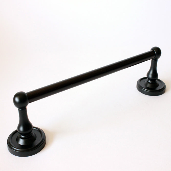 Rusticware 8224BLK 24" Midtowne Towel Bar Black Finish