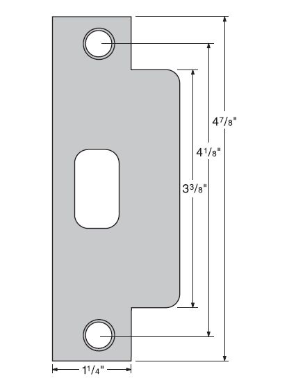 Kwikset 83846-690 ASA Strike Dark Bronze Finish