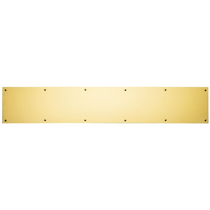 Ives Commercial 84003628 6" x 28" Kick Plate Bright Brass Finish