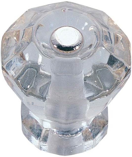 Emtek 86017 Astoria Clear 1-1/8" Cabinet Knob Clear Finish