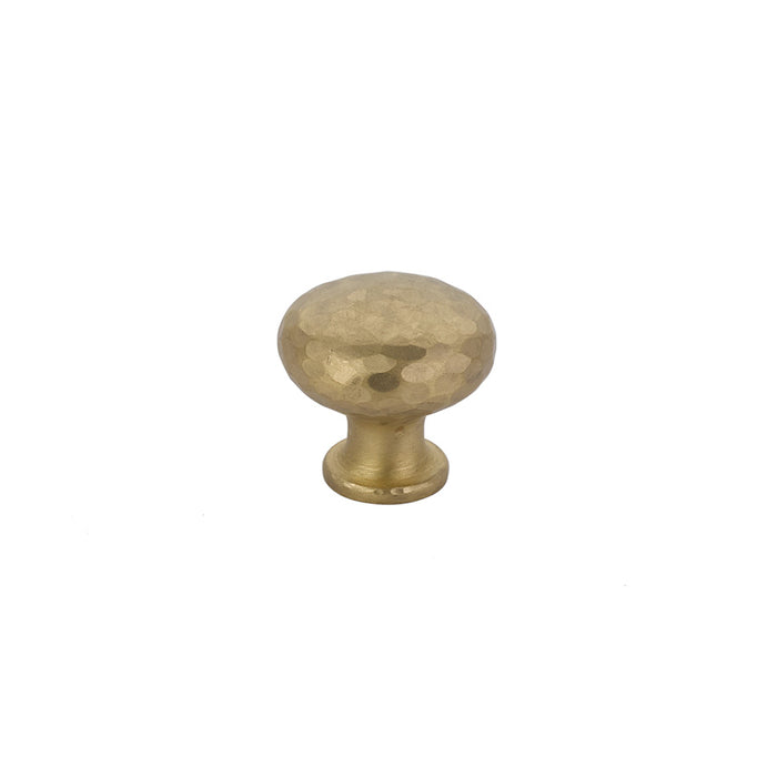 Emtek 86037US4 Round Dimpled 1-1/4" Cabinet Knob Satin Brass Finish