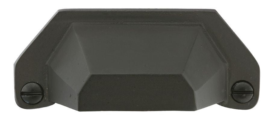 Emtek 86050FB Bronze Bin Cabinet Pull with 4" Center To Center Flat Black Bronze Finish