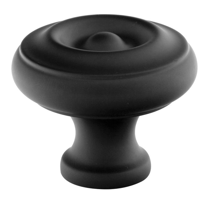 Emtek 86115US19 Waverly 1-1/4" Cabinet Knob Flat Black Finish