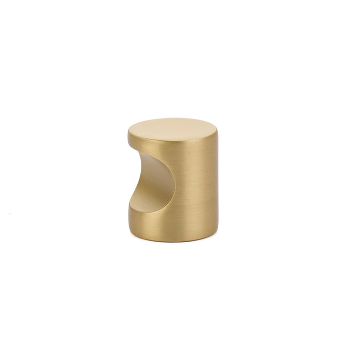 Emtek 86150US4 Small Modern Finger Cabinet Pull Satin Brass Finish