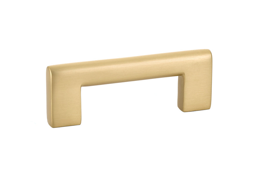 Emtek 86161US4 Trail Cabinet Pull with 3" Center To Center Satin Brass Finish