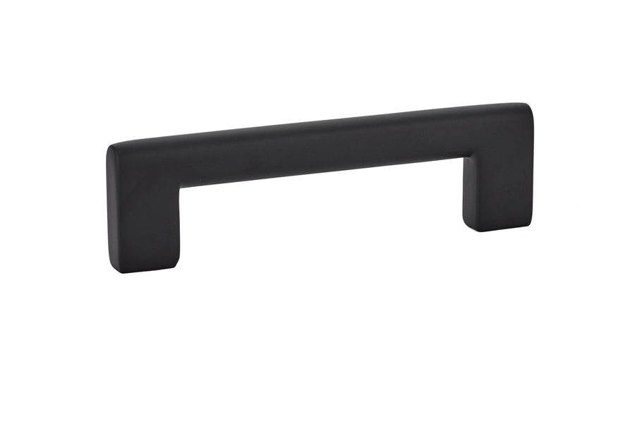 Emtek 86163US19 Trail Cabinet Pull with 4" Center To Center Flat Black Finish