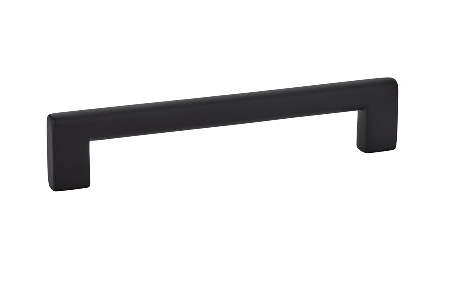 Emtek 86164US19 Trail Cabinet Pull with 6" Center To Center Flat Black Finish