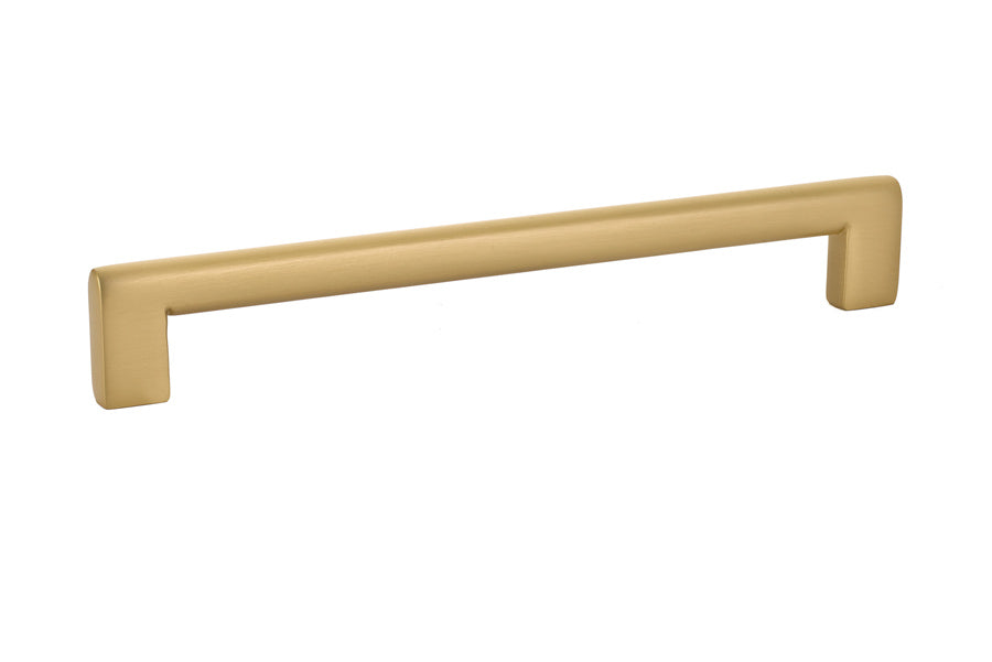 Emtek 86165US4 Trail Cabinet Pull with 8" Center To Center Satin Brass Finish