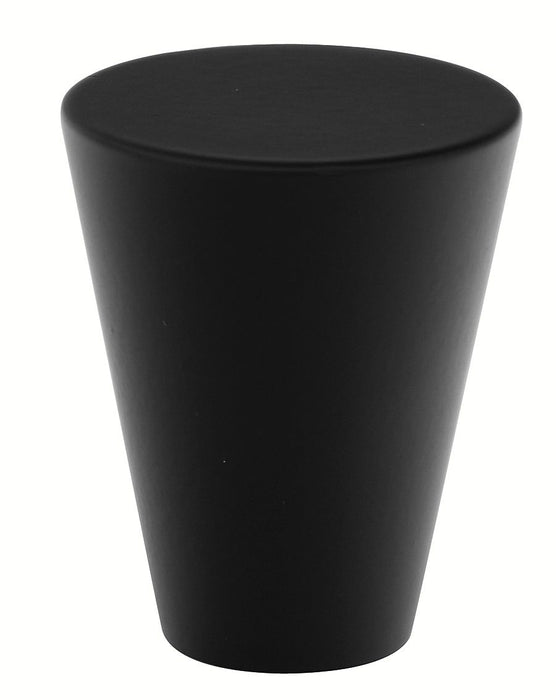 Emtek 86261US19 Cone 1" Cabinet Knob Flat Black Finish