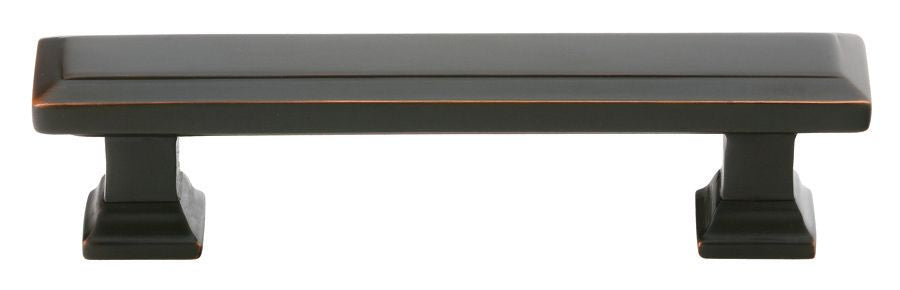 Emtek 86301US10B Geometric Rectangular Cabinet Pull with 4" Center to Center Oil Rubbed Bronze Finish