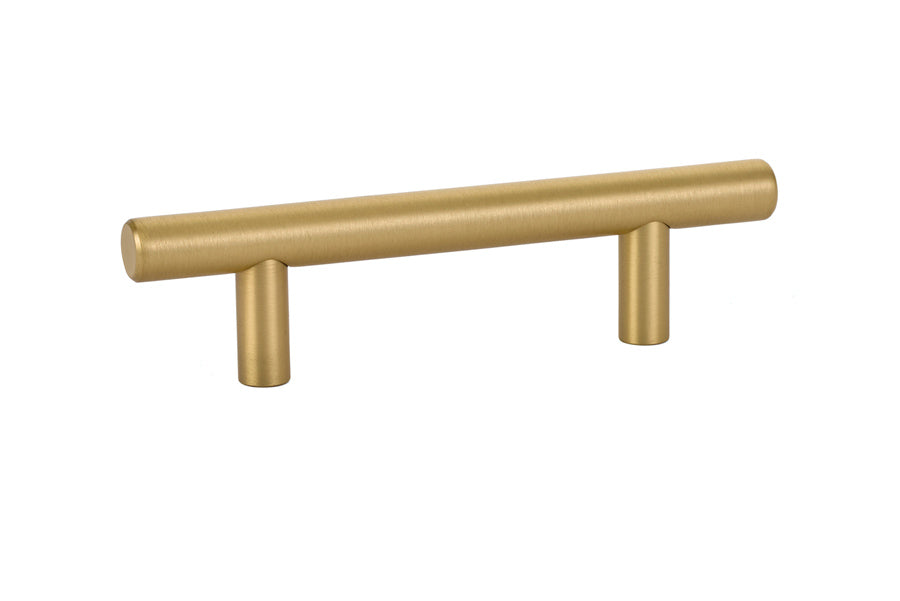 Emtek 86358US4 Brass Bar Cabinet Pull with 3" Center to Center Satin Brass Finish