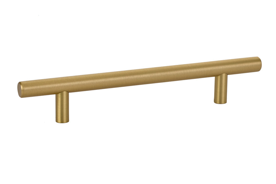 Emtek 86361US4 Brass Bar Cabinet Pull with 5" Center to Center Satin Brass Finish