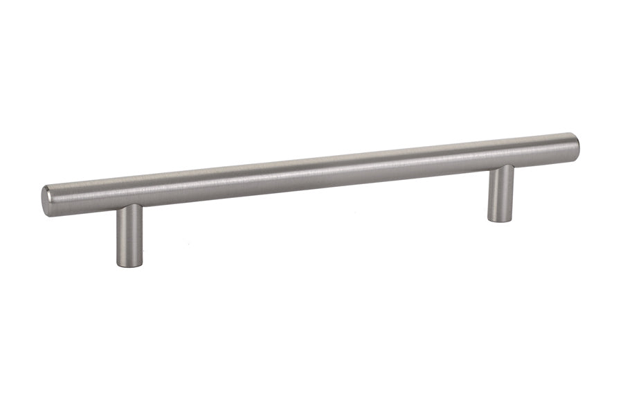 Emtek 86362US15 Brass Bar Cabinet Pull 6" Center to Center Satin Nickel Finish