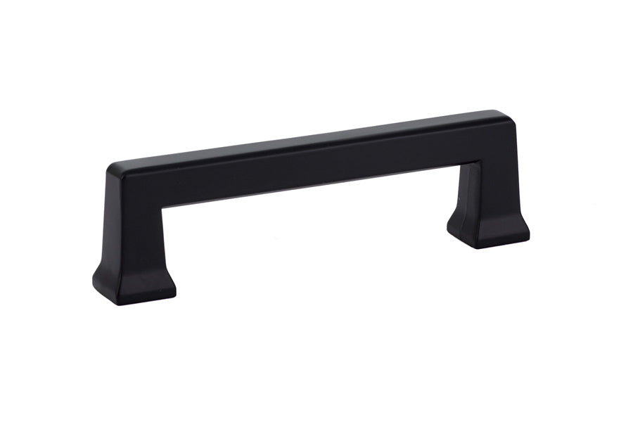 Emtek 86424US19 Alexander Cabinet Pull with 3-1/2" Center to Center Flat Black Finish