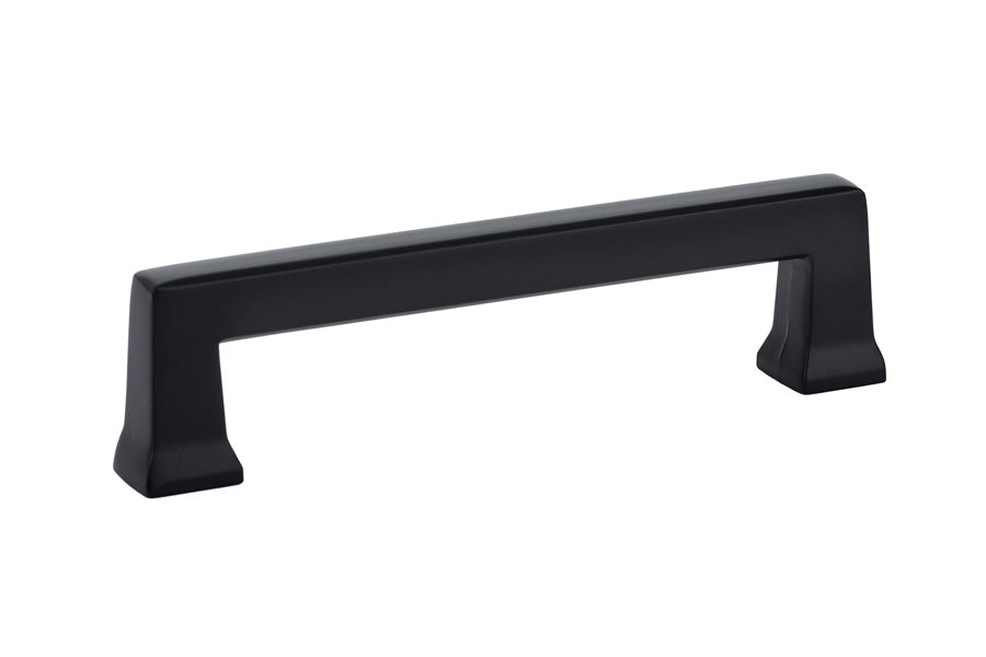 Emtek 86425US19 Alexander Cabinet Pull with 4" Center to Center Flat Black Finish