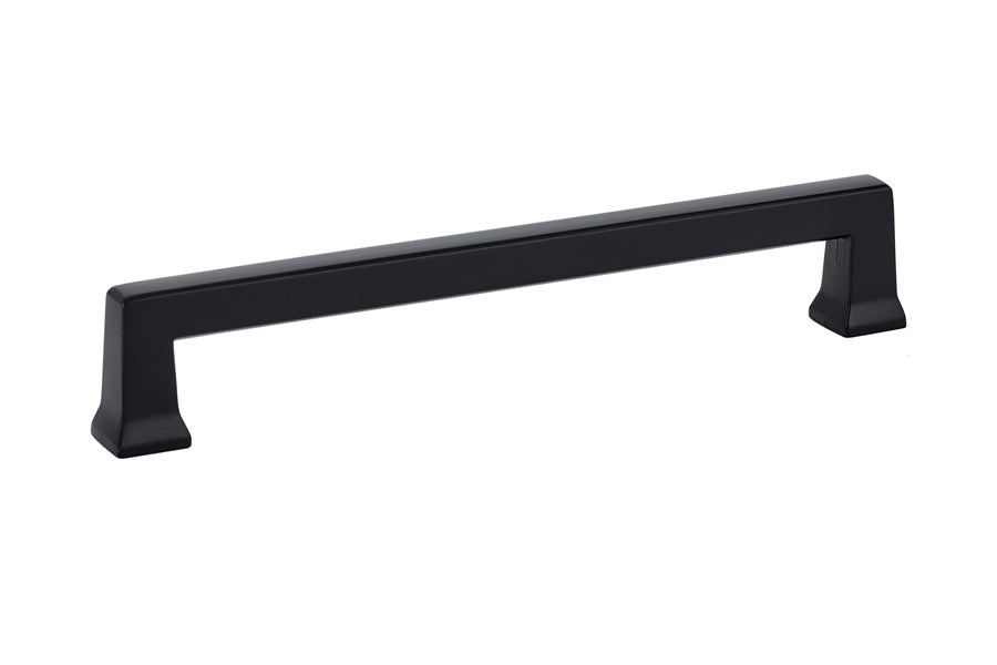 Emtek 86426US19 Alexander Cabinet Pull with 6" Center to Center Flat Black Finish