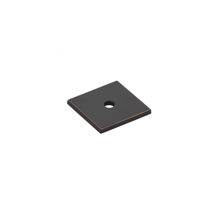 Emtek 86434US10B Art Deco Square Backplate for Cabinet Knob Oil Rubbed Bronze Finish