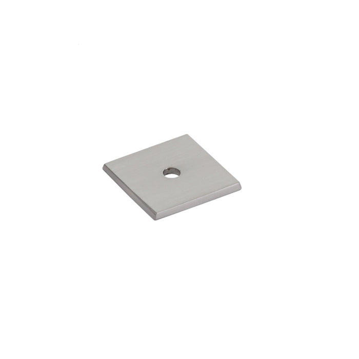 Emtek 86434US15 Art Deco Square Backplate for Cabinet Knob Satin Nickel Finish