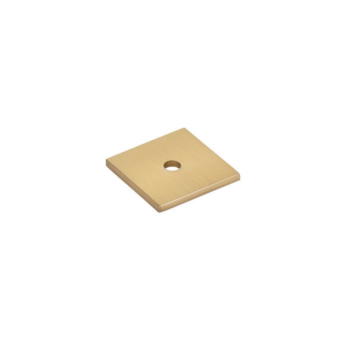 Emtek 86434US4 Art Deco Square Backplate for Cabinet Knob Satin Brass Finish