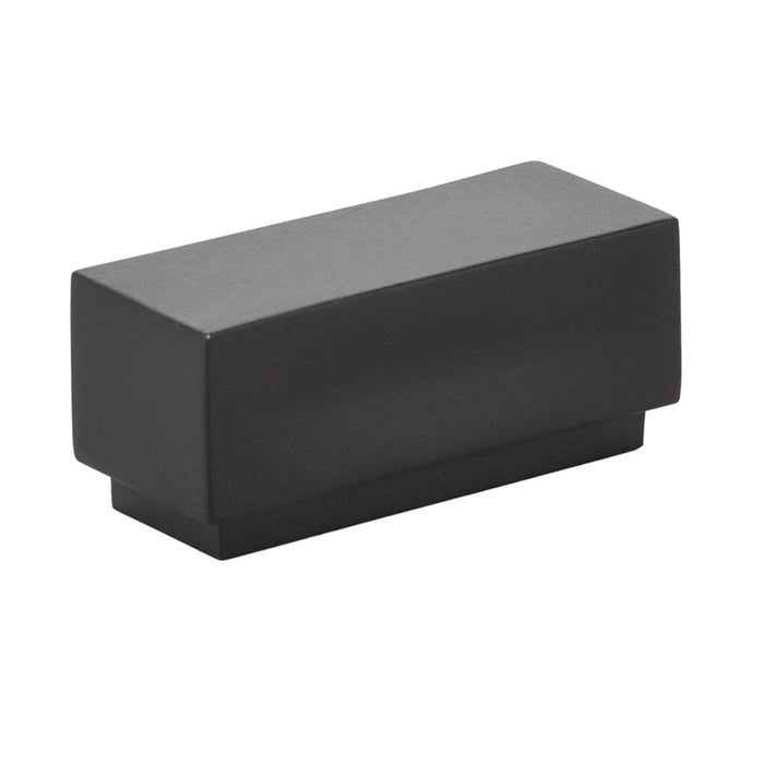 Emtek 86447US19 Cinder 2-1/4" Cabinet Knob with 1" Center to Center Flat Black Finish